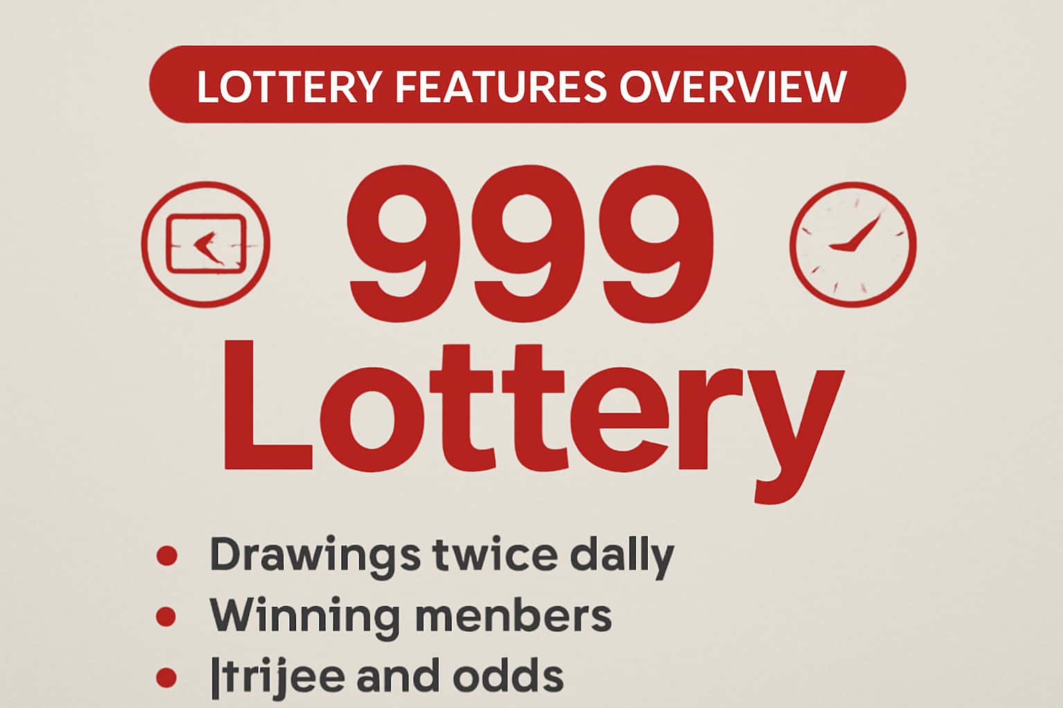 Visual representation of 999 Lottery Features Overview with key highlights in a professional design.