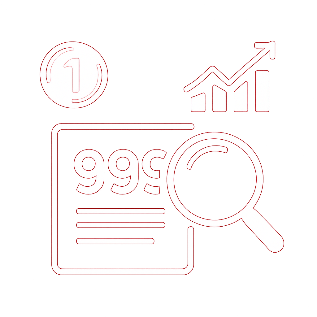 Diagram illustrating the features of the 999 Lottery.