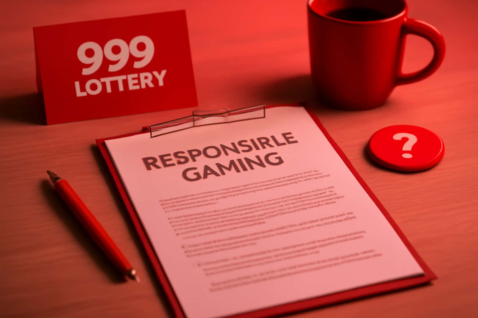 A visualization representing responsible gaming at 999 Lottery.