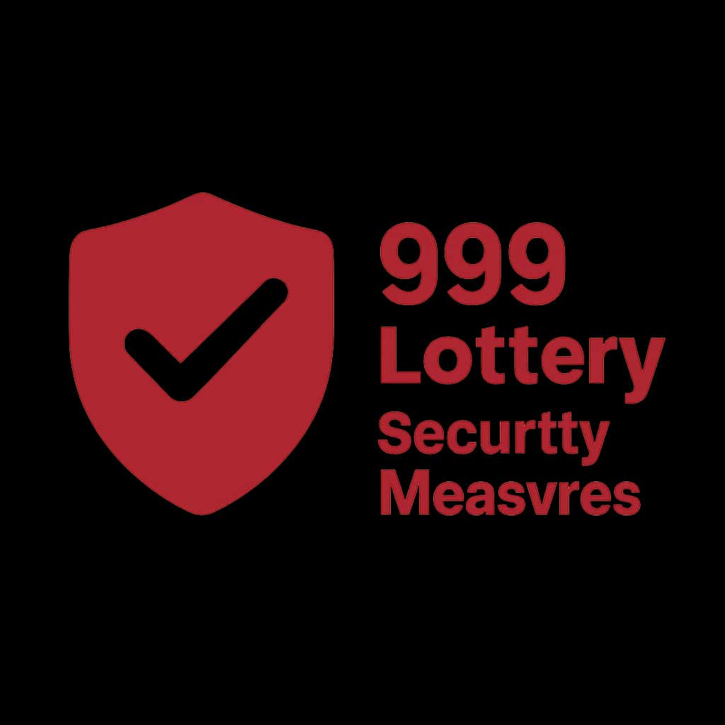 A professional badge representing security measures for the 999 Lottery.