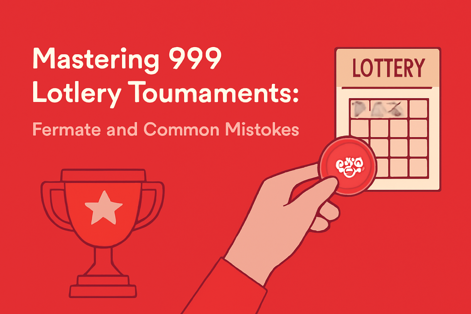 Informational scene depicting the process to join the 999 Lottery.
