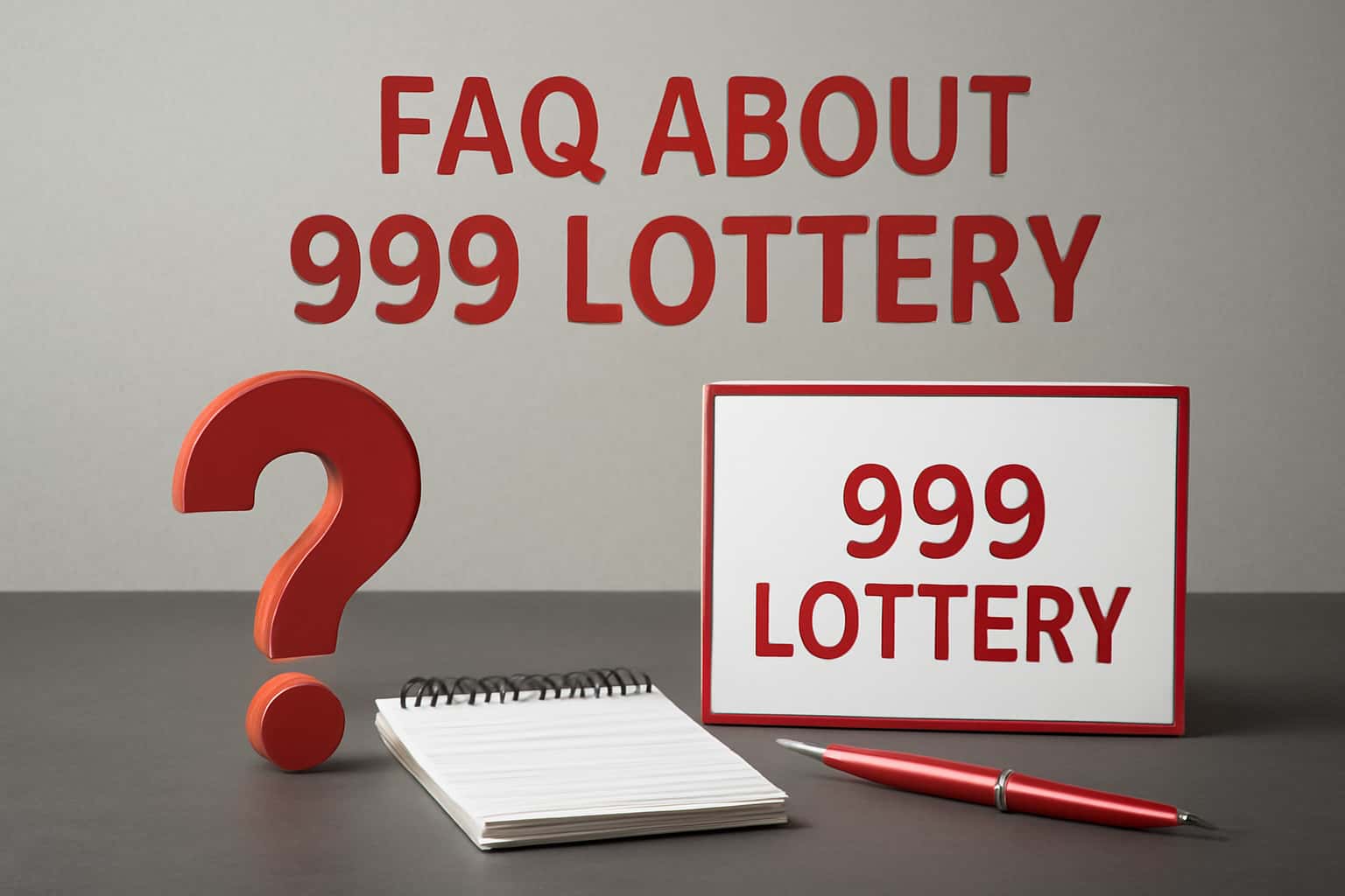 A high-tech representation of the FAQ about 999 Lottery.