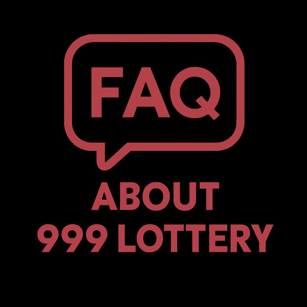 A badge icon illustrating FAQ About 999 Lottery.
