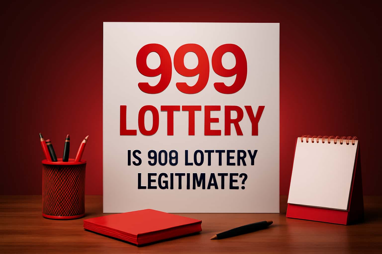 An informative depiction related to the legitimacy of 999 Lottery.