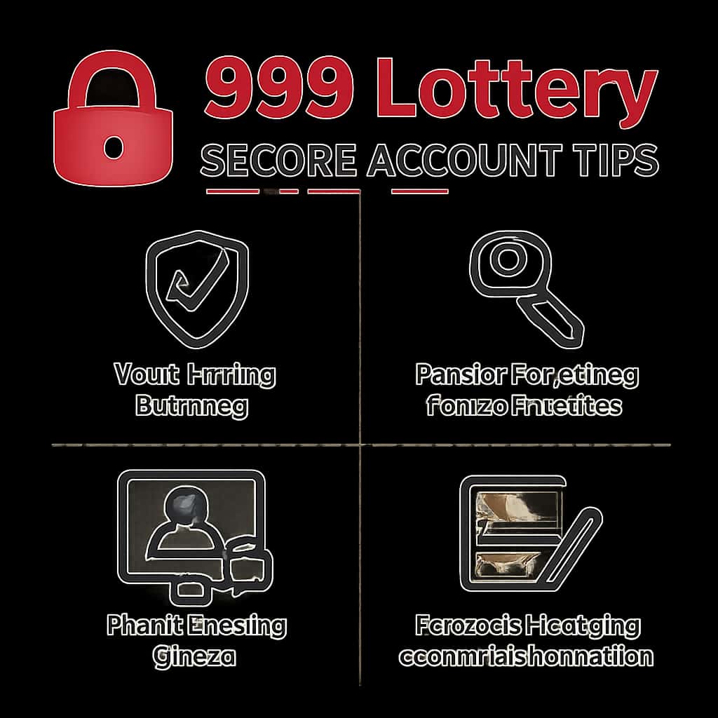 Diagram illustrating account security measures for 999 Lottery.