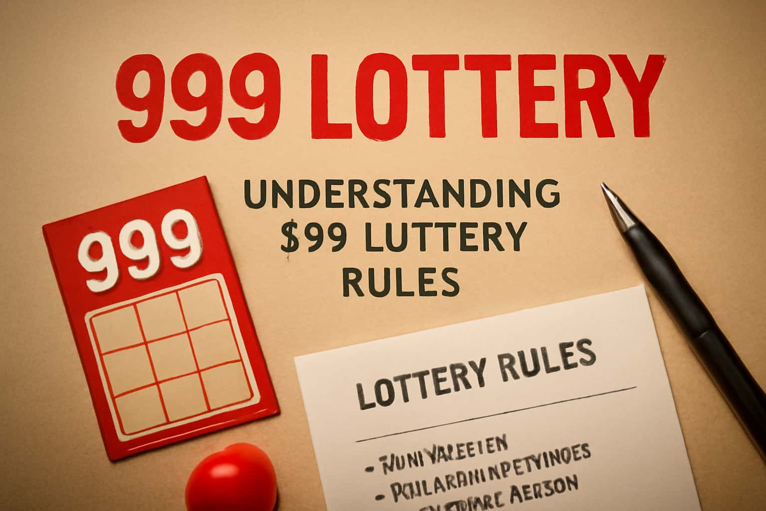 Informative representation of understanding lottery rules with 999 Lottery prominently featured.